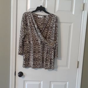 Snakeskin print blouse